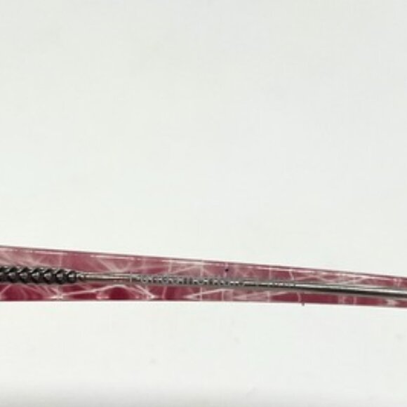 VINTAGE FUNDAMENTALS F008 PINK CLEAR EYEGLASS FRAMES 54 15 145 PLASTIC METAL ARM - Picture 9 of 16